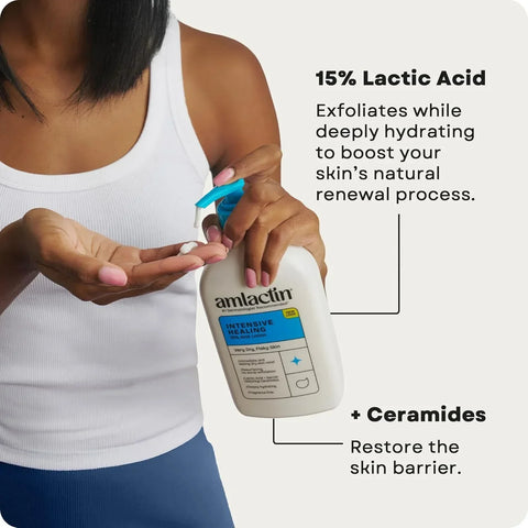 AmLactin Daily Moisturizing Lotion for Dry Skin (7.9 oz) and AmLactin Intensive Healing Body Lotion for Dry Skin (7.9 oz)