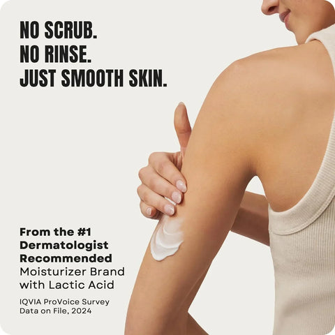 AmLactin KP Bumps Be Gone - Therapeutic Body Cream for Keratosis Pilaris - No-Scrub Exfoliator and Body Moisturizer for Dry Skin with 15% Lactic Acid AHA, 3 oz (Packaging May Vary)